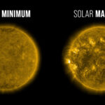 Die Sonne erreicht ihre maximale Phase während eines 11-jährigen Sonnenzyklus